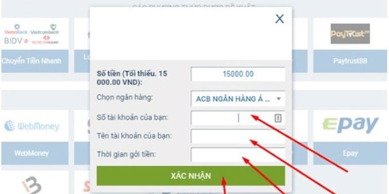 Quy trình nạp tiền 1xbet được tối ưu theo tiêu chuẩn bảo mật